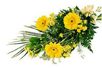 sari gerbera ve sari �i�ek   Ankara Pursaklar hediye �i�ek yolla 