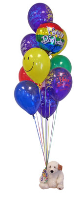  Ankara Pursaklar �i�ek�i telefonlar�  Sevdiklerinize 17 adet u�an balon demeti yollayin.