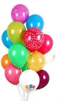  Ankara Pursaklar �nternetten �i�ek sipari�i  30 adet u�an balon buketi demeti renkli