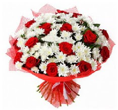 11 adet k�rm�z� g�l ve 1 demet krizantem  Ankara Pursaklar �i�ek ma�azas� , �i�ek�i adresleri 