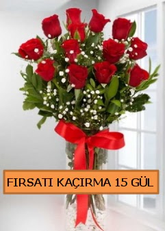  15 �thal k�rm�z� g�l b�y�k ba�l� orjinal  Ankara Pursaklar �i�ek sipari�i sitesi 