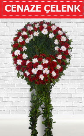 K�rm�z� Beyaz �elenk Cenaze �i�e�i  Ankara Pursaklar hediye �i�ek yolla 