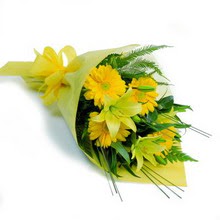  Ankara Pursaklar hediye sevgilime hediye �i�ek  lilyum gerbera buketi �zel