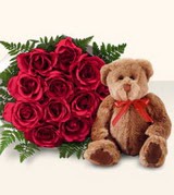 9 adet g�l ve oyuncak  Ankara �Pursaklar i�ek , �i�ek�i , �i�ek�ilik 