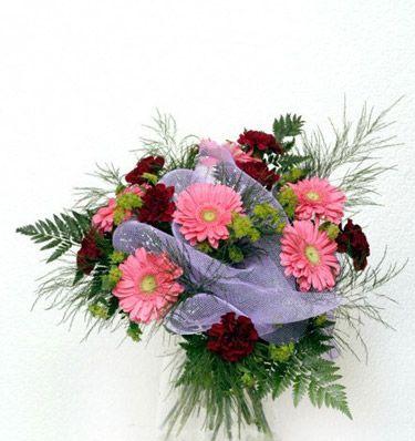 gerbera ve kir �i�eklerinden demet tanzimi  Ankara Pursaklar cicekciler , cicek siparisi 