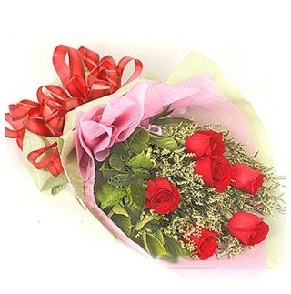  Ankara �Pursaklar i�ek , �i�ek�i , �i�ek�ilik  6 adet k�rm�z� g�lden buket