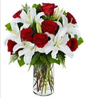 Vazoda g�rsel �i�ek tanzimi g�l kazablanka  Ankara �i�ek�i ma�azas� 