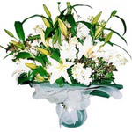 Ankara �i�ek�i ma�azas�  Kazablanka ve gerbera demeti
