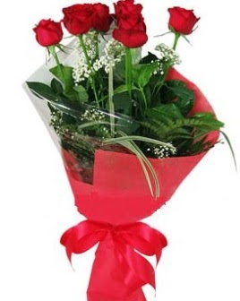 5 adet k�rm�z� g�lden buket  Ankara kaliteli taze ve ucuz �i�ekler 