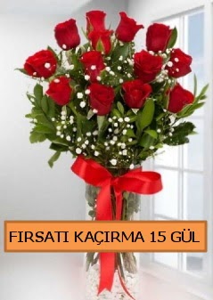  15 �thal k�rm�z� g�l b�y�k ba�l� orjinal  Ankara Pursaklar �i�ek sipari�i sitesi 