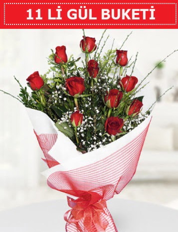 11 adet k�rm�z� g�l buketi A�k budur  Ankara �i�ek g�nderme sitemiz g�venlidir 